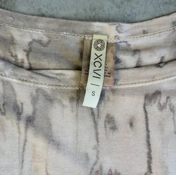 SOLD XCVI Tie Dye Relaxed Fit Short Sleeve Top - Picture 4 of 11